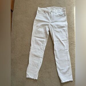 7 For All Mankind Women's White Jeans
